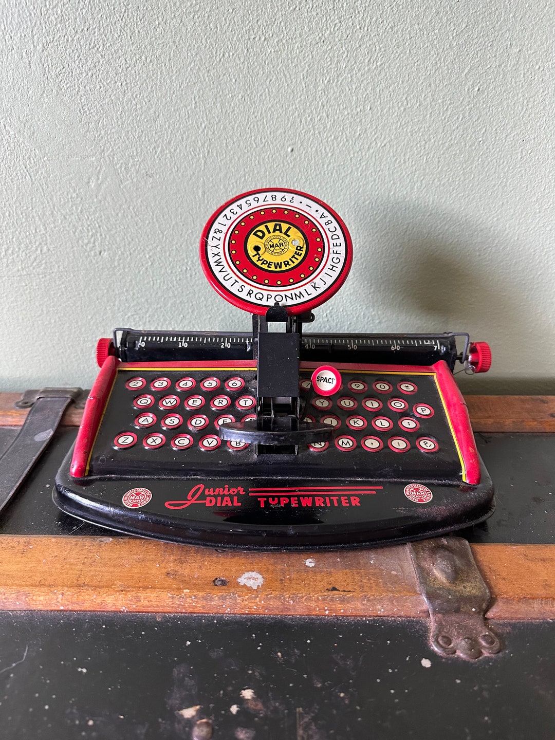 Vintage 1950s Marx Dial Typewriter Jr Child's Etsy