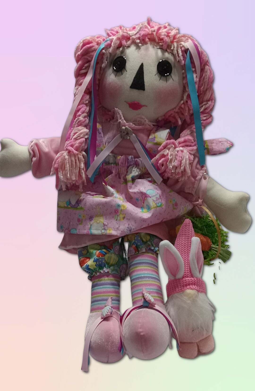 Whimsigoth Easter Rag Dollhandmade From the Tragedy Anne Collection. A