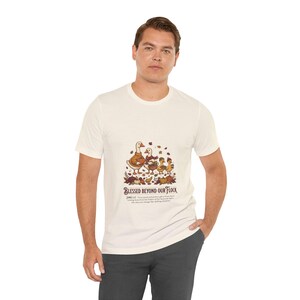 Blessed Beyond Our Flock Turkey Family Tee | Thanksgiving, Fall Harvest