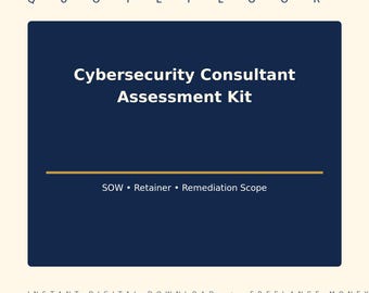 Beoordelingspakket voor cybersecurityconsultants — Omvang van de dienstverlening en herstelwerkzaamheden