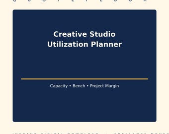 Planningstool voor creatieve studiobenutting — Capaciteitsreserve en projectmarge