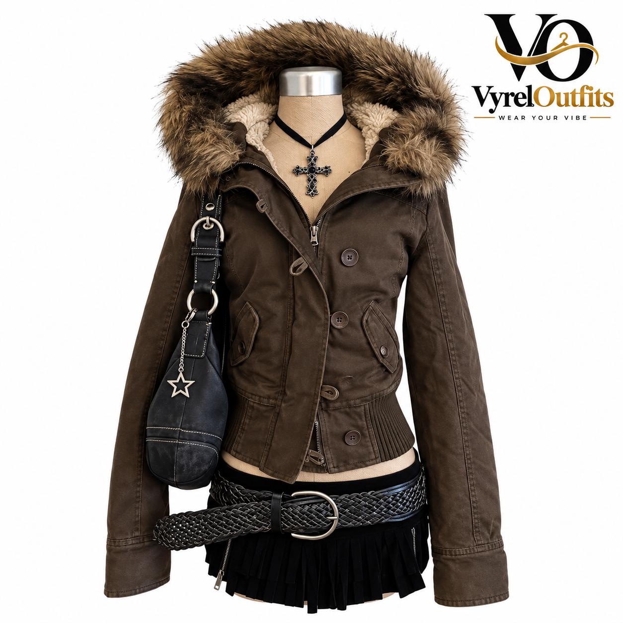 Y2k Faux Fur Jacket - Etsy