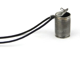 TOMATO CAN,Pendant unisex, Miniature jewelry, Original pendant