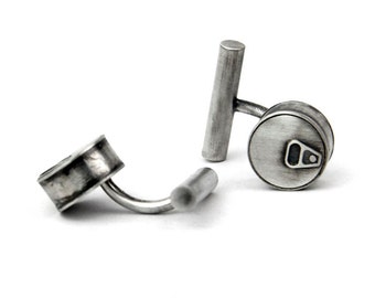 Mens Silver Cuff Links, Groomsmen Gift, Cufflinks Father of the Bride, sterling silver cufflinks