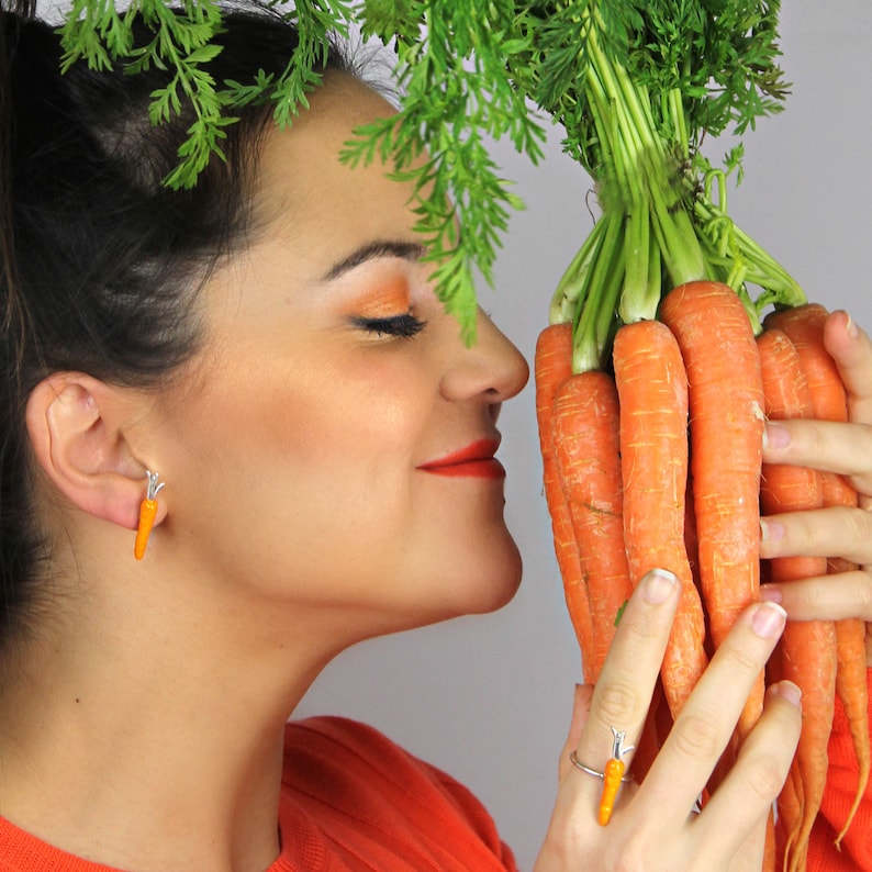 Silver Carrot Ring Adjustable Ring Silver Ring Sterling Etsy