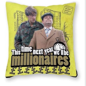 Only Fools And Horses Cushion Cover 45x45cm Printed Both Sides & FREE Snood Neck Warmer Adult Unisex