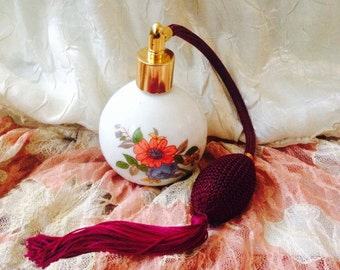Flower Atomiser perfume bottle, Perfume bottles, Victotian style atomiser