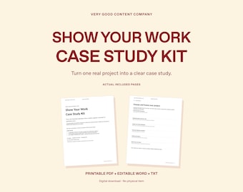 Werkboek voor casestudies van kleine bedrijven: sjablonen voor bijschriften, carrousels en portfolio's