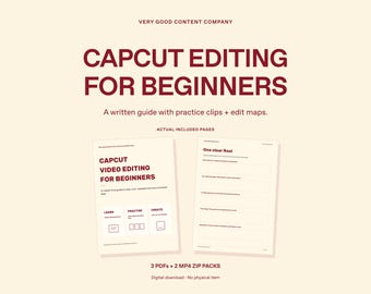 Guia para Iniciantes do CapCut: Edição de Reel para Dispositivos Móveis (PDF, Clipes de Prática e Livro de Exercícios)