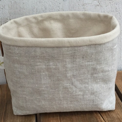 Linen Basket Etsy