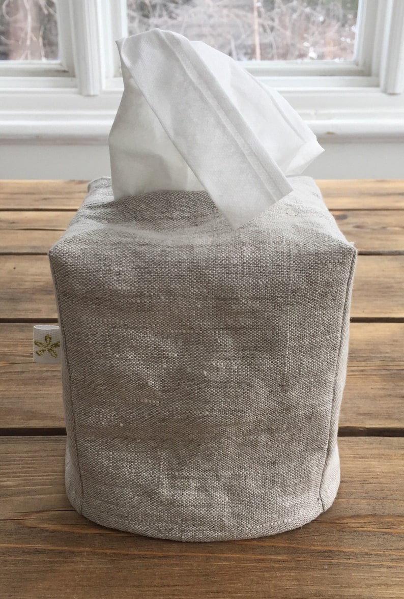 Linen Tissue Box Cover Etsy Canada