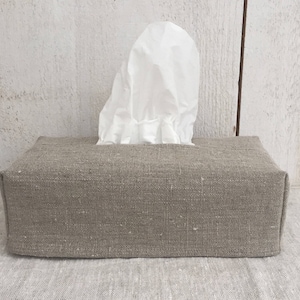 Linen Tissue Box Cover