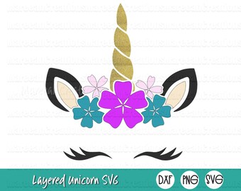 Download Layered Unicorn Svg Etsy