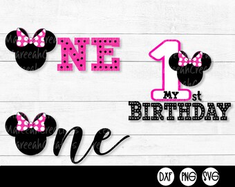Download Minnie Mouse 1st Birthday Svg Etsy