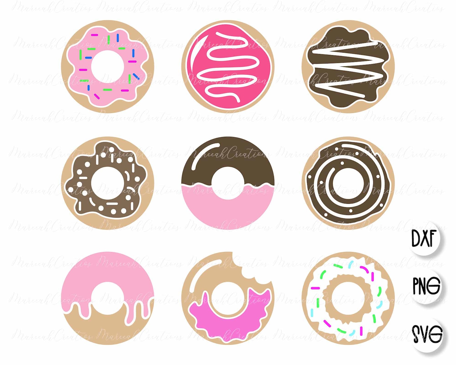 Download Donut Layered SVG Bundle Donut Cricut Cutting File Bundle | Etsy