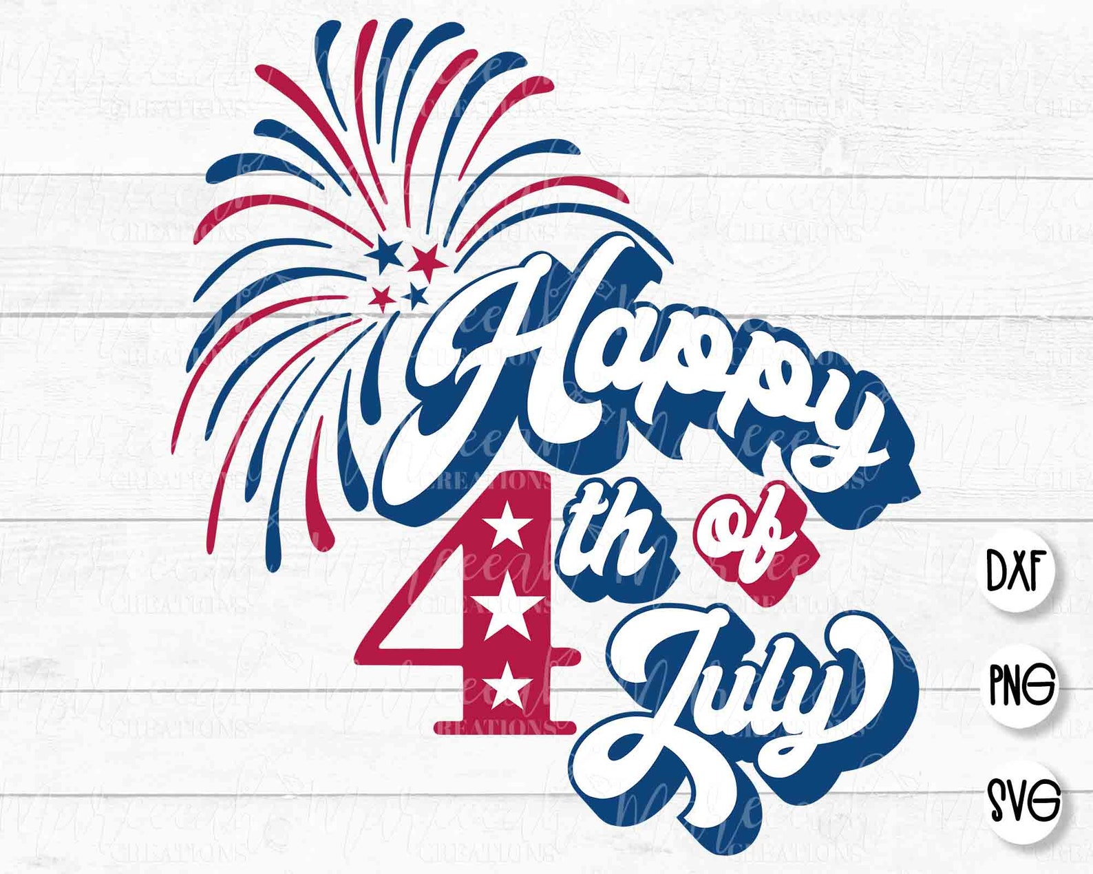 Happy 4th of July Layered SVG Patriotic USA Cut File | Etsy