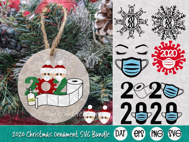 Download 2020 Christmas Ornaments SVG Bundle Covid Christmas | Etsy