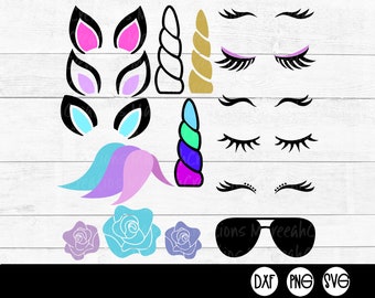unicorn eyes horn etsy