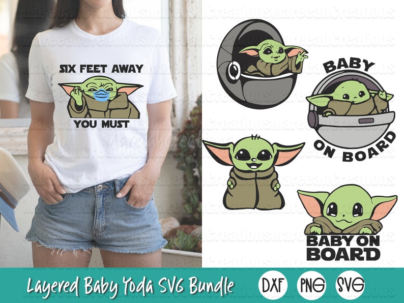 Download Baby Yoda SVG Bundle Baby Yoda in Pod Baby Yoda on Board ...
