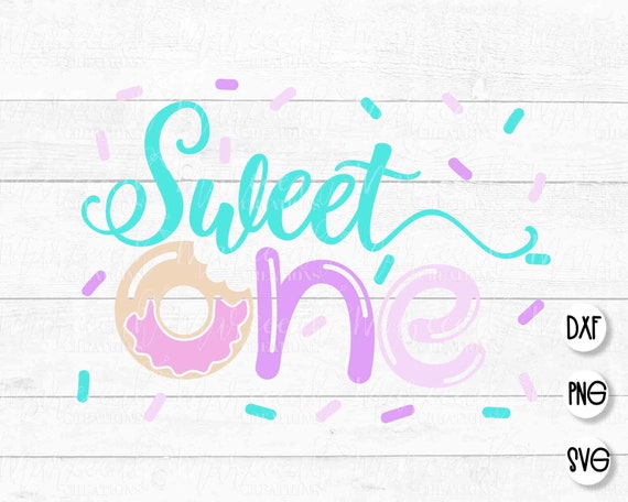 Sweet One Pink Donut Layered SVG Donut 1st Birthday SVG | Etsy