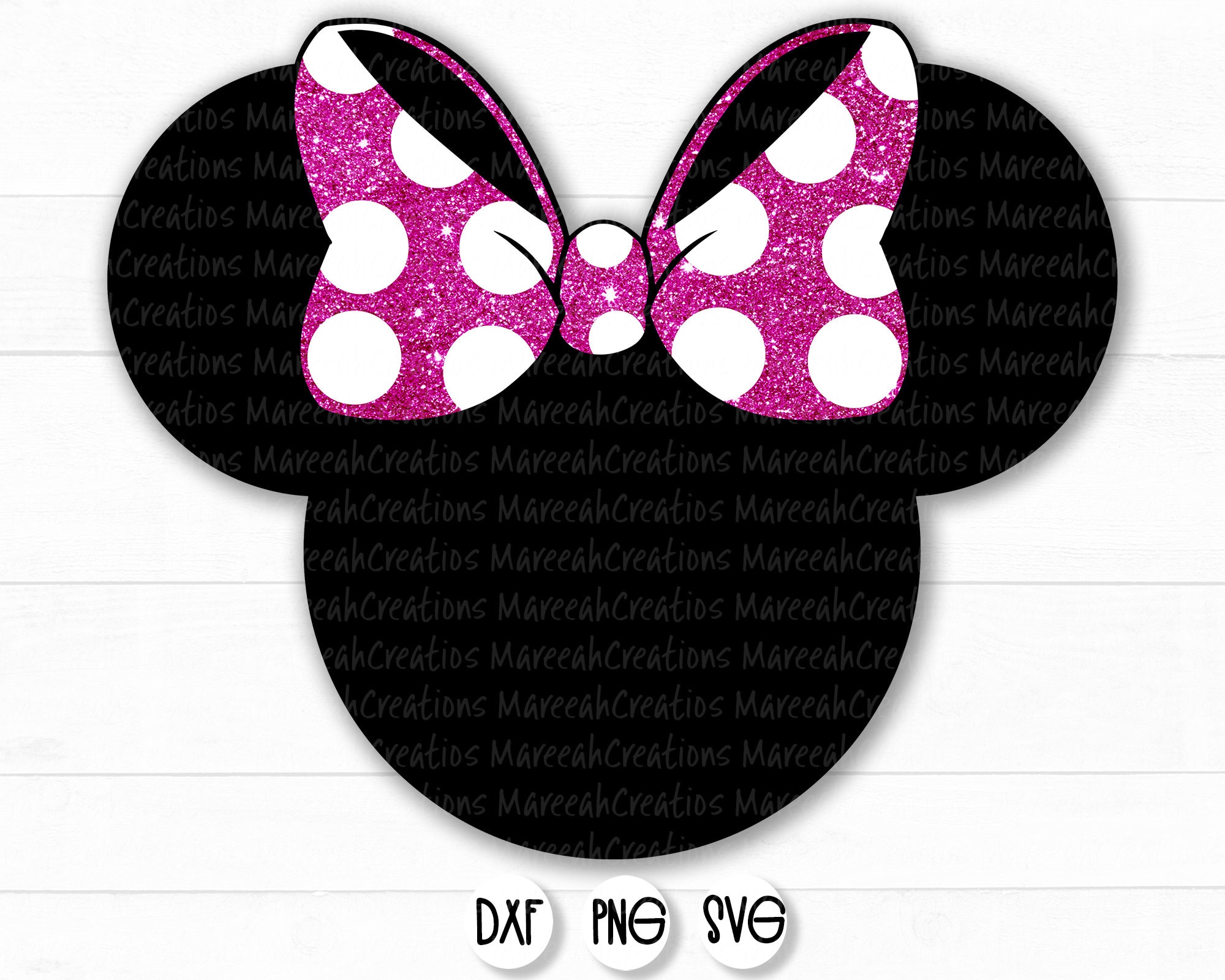 Minnie Mouse Layered SVG Minnie Pink Bow SVG Cricut | Etsy