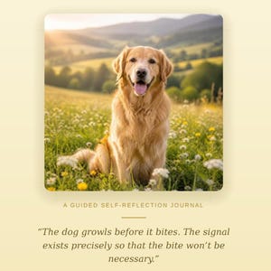Journal des limites du chien, cahier d'exercices d'auto-réflexion à imprimer, questions de psychologie (PDF)