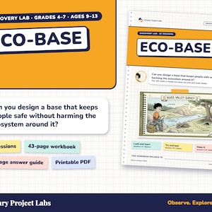 Eco-Base Discovery Lab | Science and Maths Project for Grades 4-7 | Printable PDF