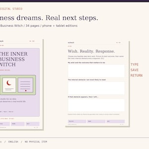 Creative Business Workbook: Manifestation, Offer Design & Goal Planning, Fillable PDF