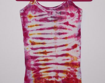 Pure Cotton Cami's OOAK Hand Dyed Wearable Art Tank Size M