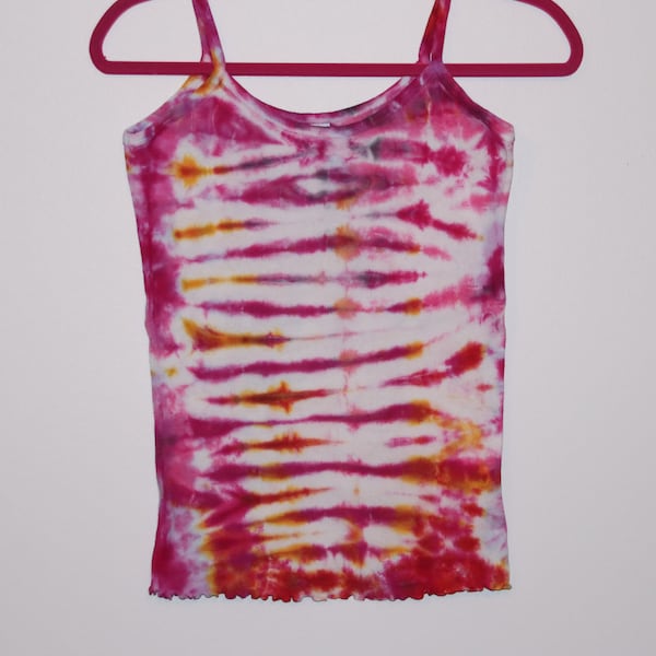Pure Cotton Cami's OOAK Hand Dyed Wearable Art Tank Size M