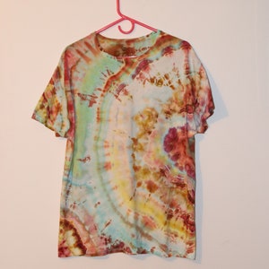GEODE Tie Dye  T Shirt Unisex Size XL Hanes  OOAK Drip Dye