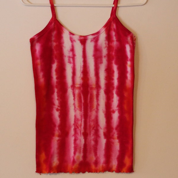 Pure Cotton Cami's OOAK Hand Dyed Wearable Art Tank Size M