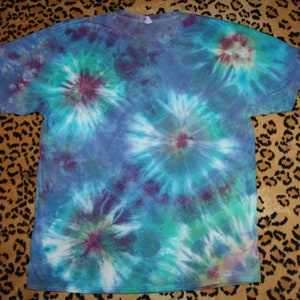Tie Dye Shibori T Shirt Fireworks! Hippie Festivals Concerts Unisex L