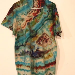 Tie Dye Reverse T Shirt Gildan 2XL Mens OOAK Wearable Art