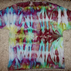 Ice Dye Shibori T Shirt  Hippie Festivals Concerts Unisex XL