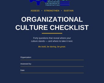 Herramienta de evaluación de la cultura empresarial, lista de verificación de la cultura organizacional en PDF, encuesta de compromiso de los empleados para líderes, recurso de RR. HH.