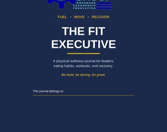 Diario de fitness en PDF para líderes, registro de entrenamiento y nutrición imprimible, diario de alimentos y planificador de ejercicios, bienestar.
