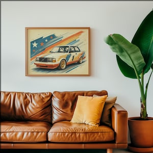 Volvo 240 poster - Etsy 日本