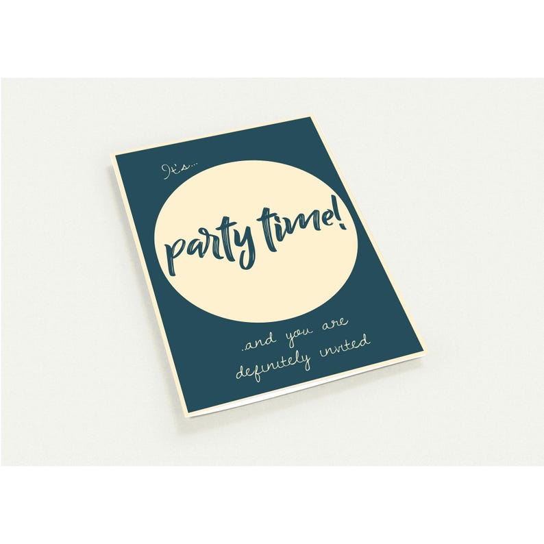 Timezone Party Card Party Invite Card | Multi Pack 10 | Party Time | Birthday Invites - Etsy