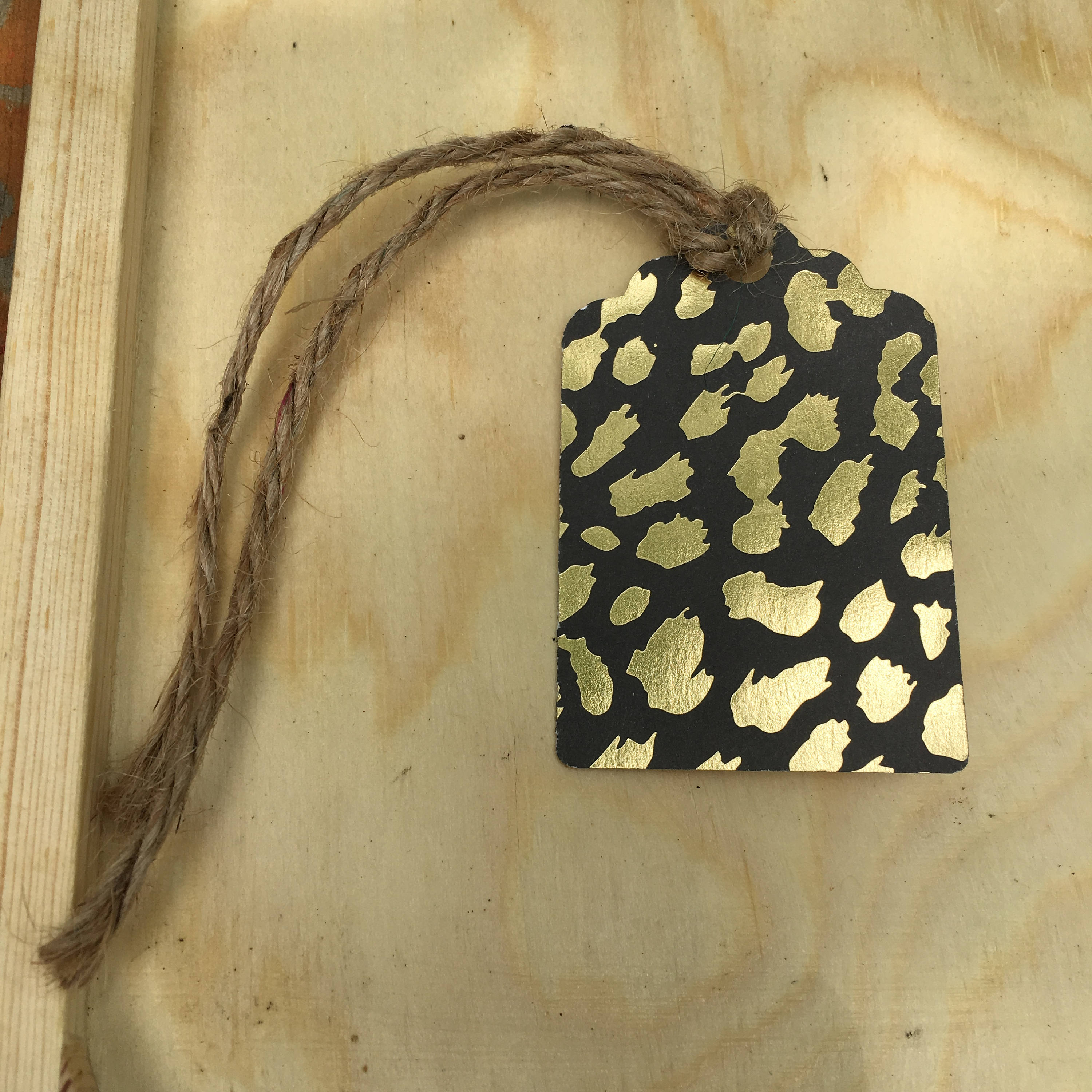 Black and Gold Cardstock Gift Tags with Jute Cord Assorted Etsy