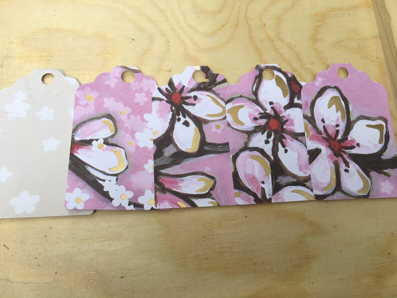 Japanese Garden Cardstock Gift Tags with Jute Cord Assorted Etsy