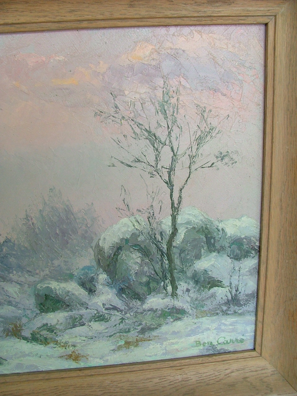 Ben Carre LUMINOUS WINTER SKY Listed California Impressionist Etsy