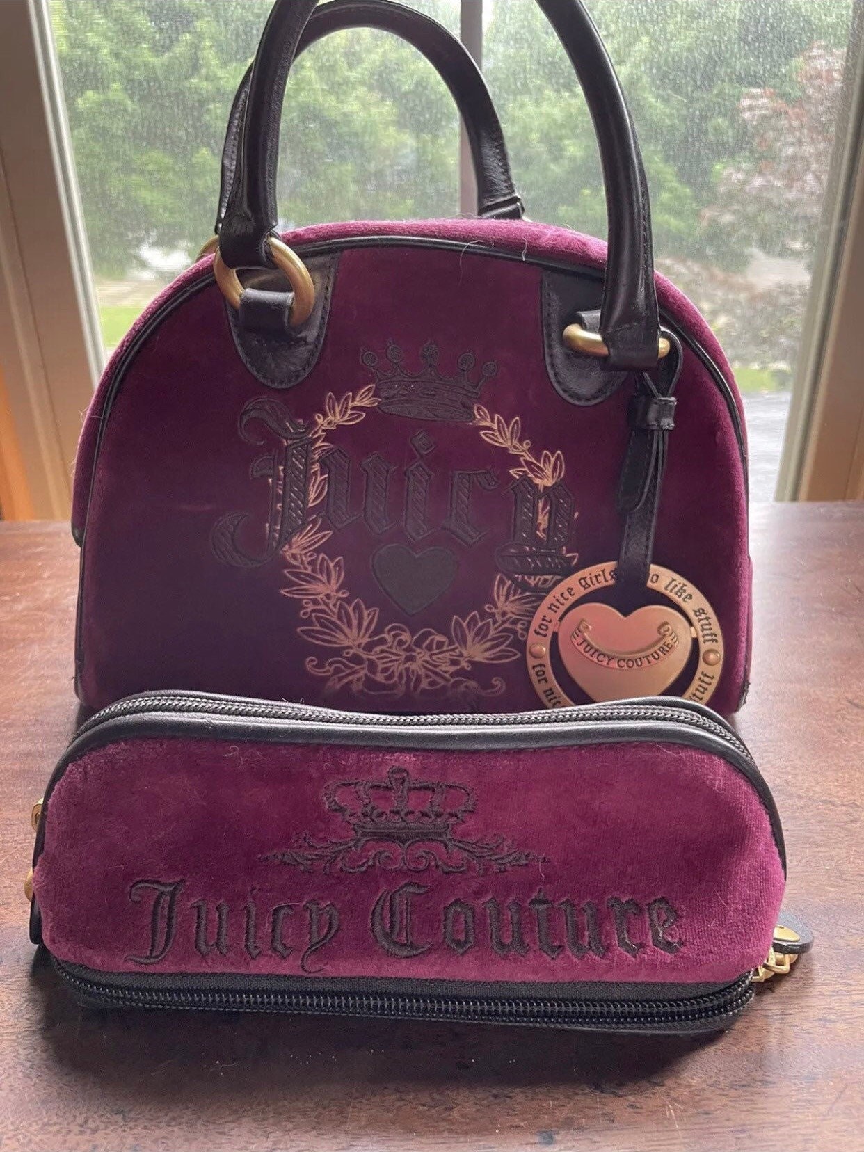 Vintage Y2K Juicy Couture Boho Slouchy Leather Hobo Bag, Truffle