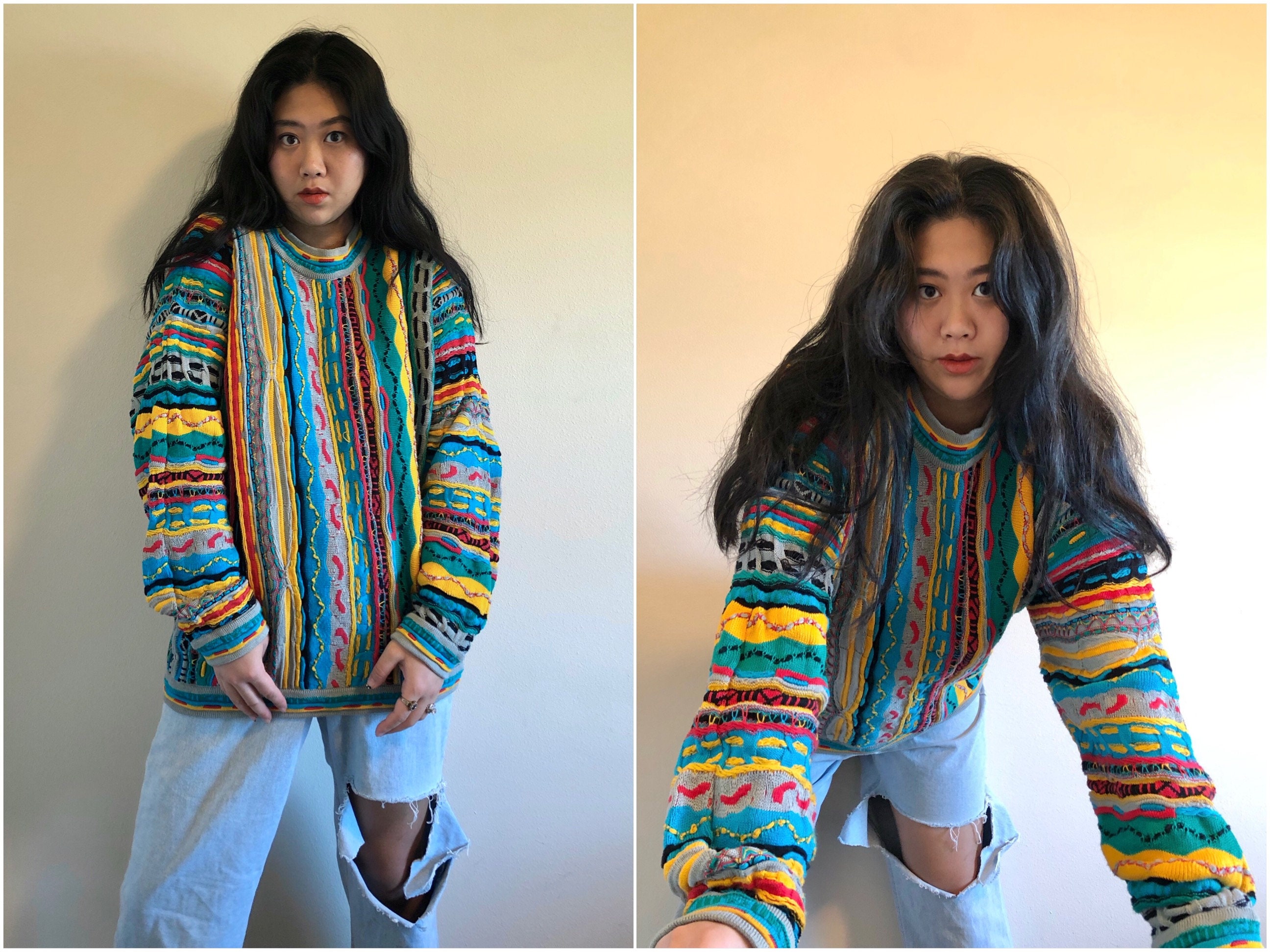 RARE Vintage 90s Authentic Original Coogi Sweater Classic RARE Vintage 90s Authentic Original Coogi Sweater Classic