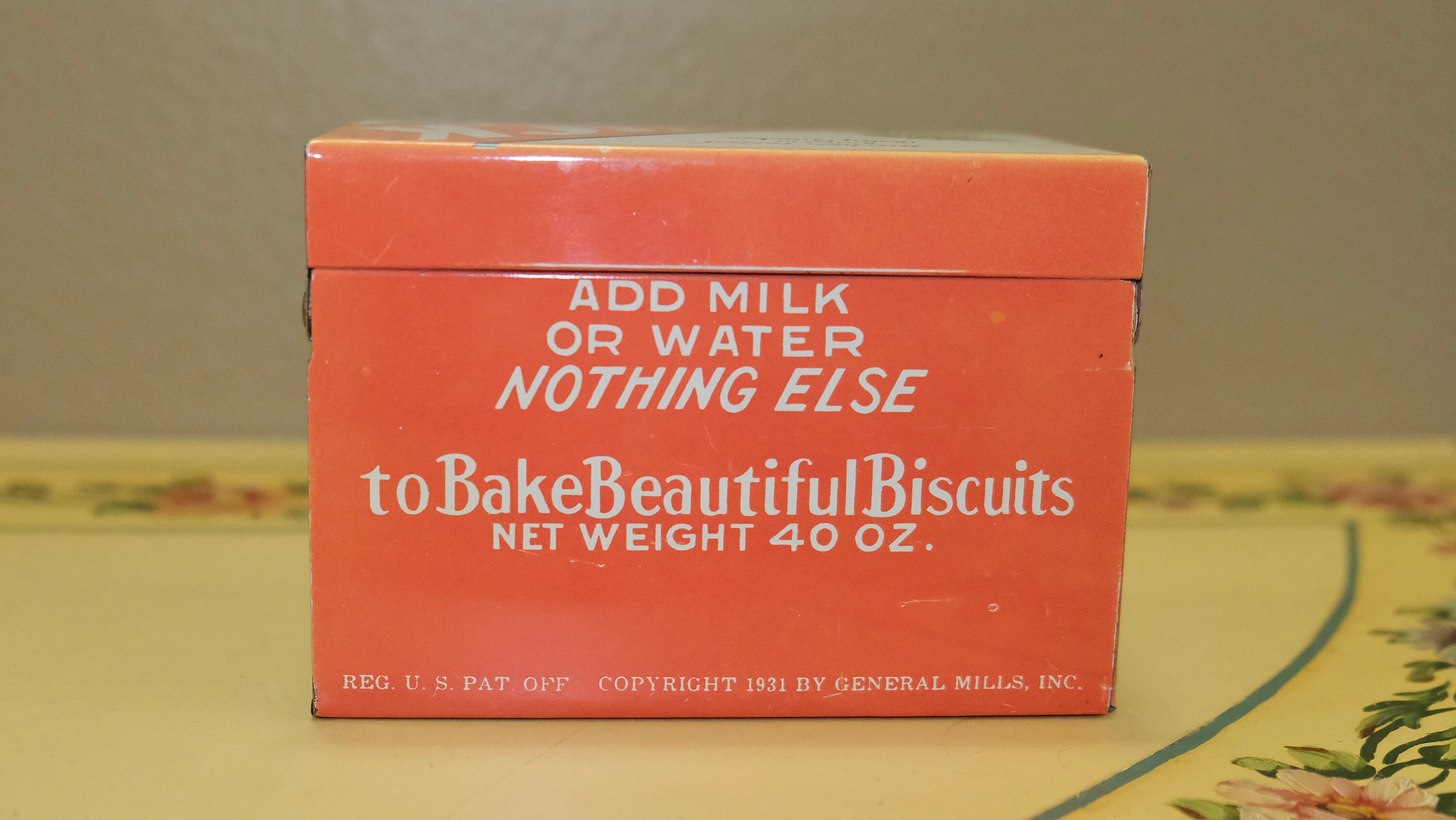 Vintage Betty Crocker Bisquick Biscuit Tin Box Hinged Recipe | Etsy