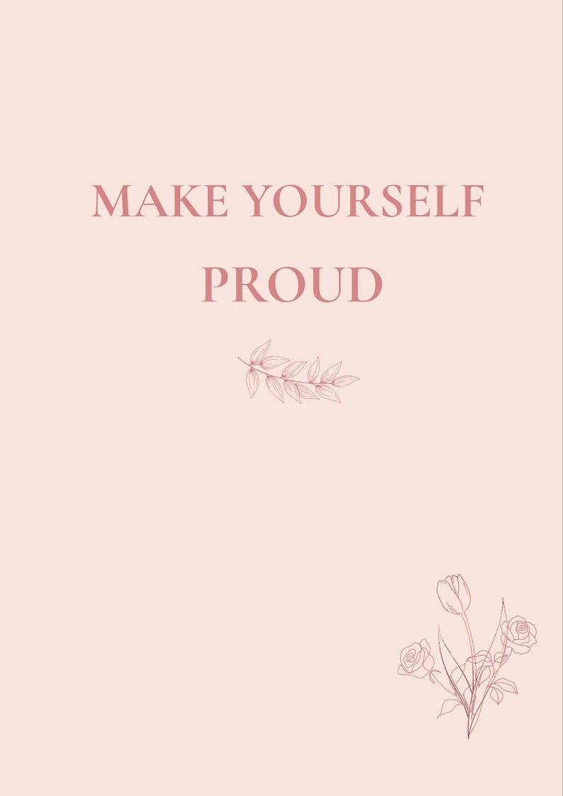 Set of 6 Pink Quote Prints | Motivational Wall Art (digital Download ...