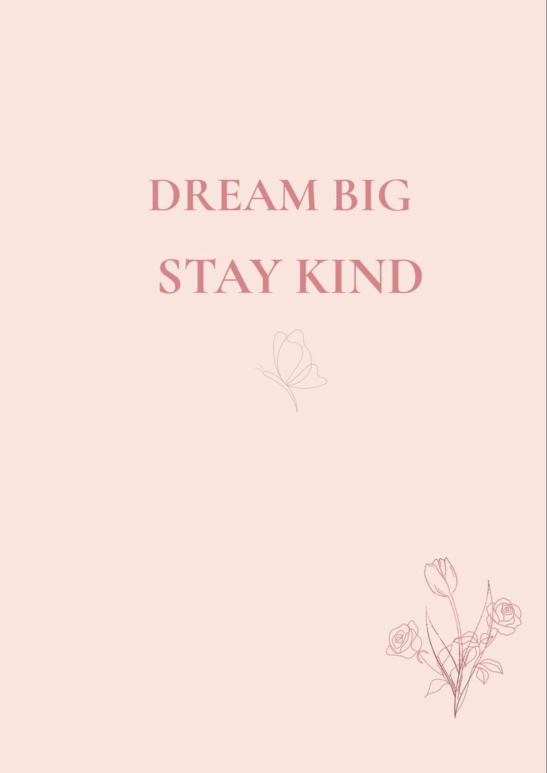 Set of 6 Pink Quote Prints | Motivational Wall Art (digital Download ...