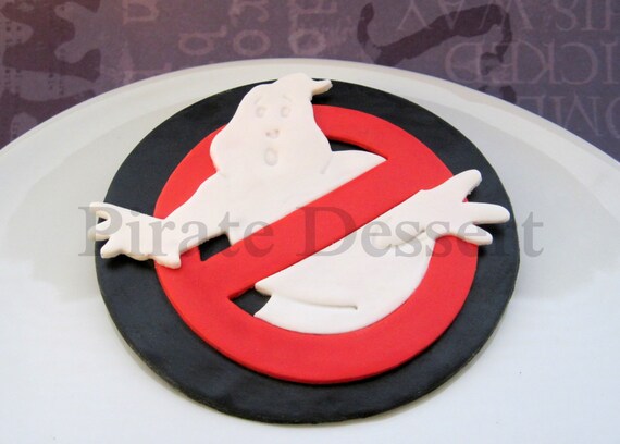 Ghost Busters Edible Logo Cake Topper Movie Cake Etsy