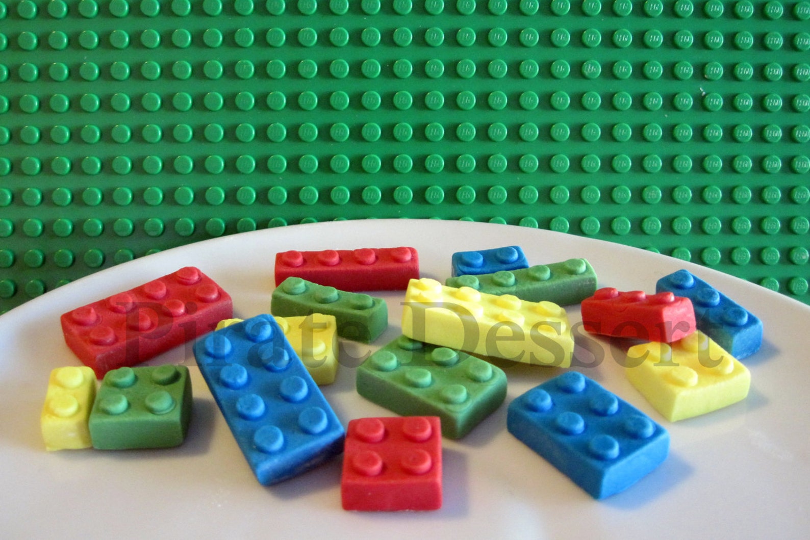 Edible Candy Brick Cupcake Toppers Classic Toy Blocks Etsy Canada