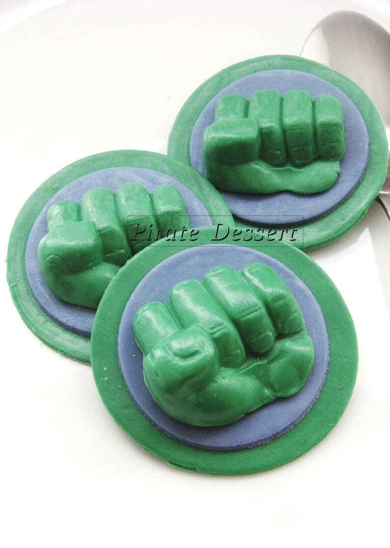 The Incredible HULK Edible SUPERHERO Cupcake Toppers Etsy